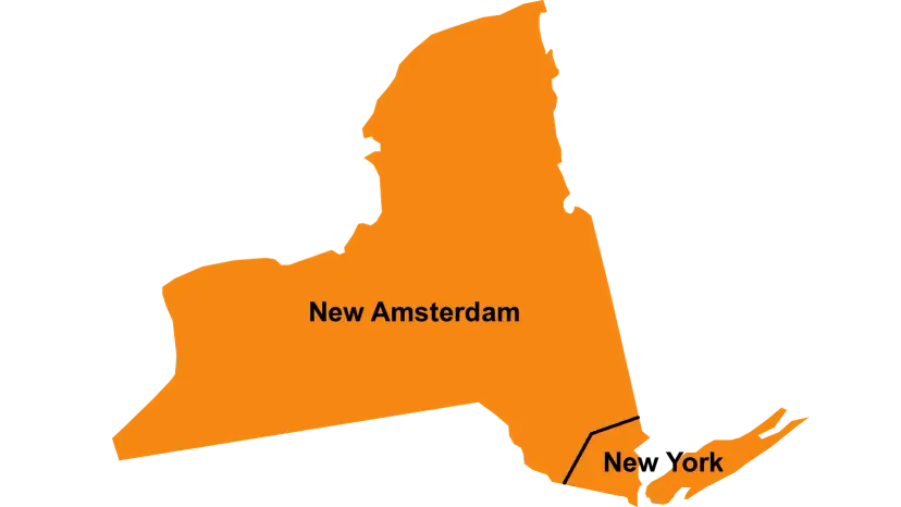 The New Amsterdam and New York regions of New York State