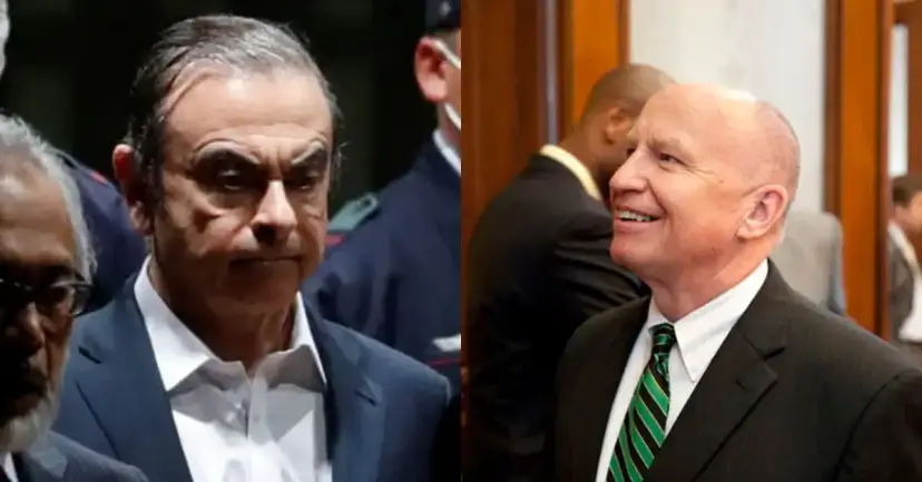 Side-by-side photos of a gray-haired man in a dark suit and a smiling Congressman Kevin Brady.