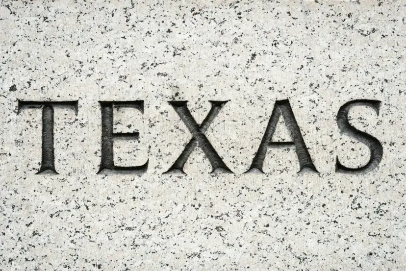 "Texas" State Name Engraving