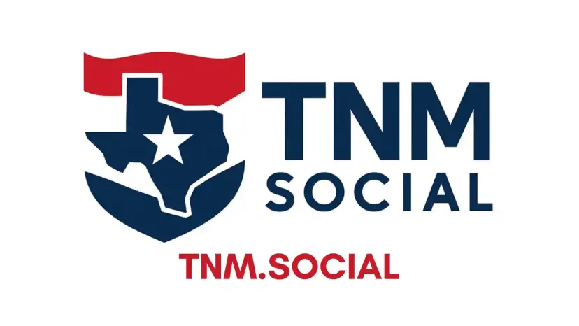 The TNM Social logo with a Texas shield and the web address 'tnm.social.'
