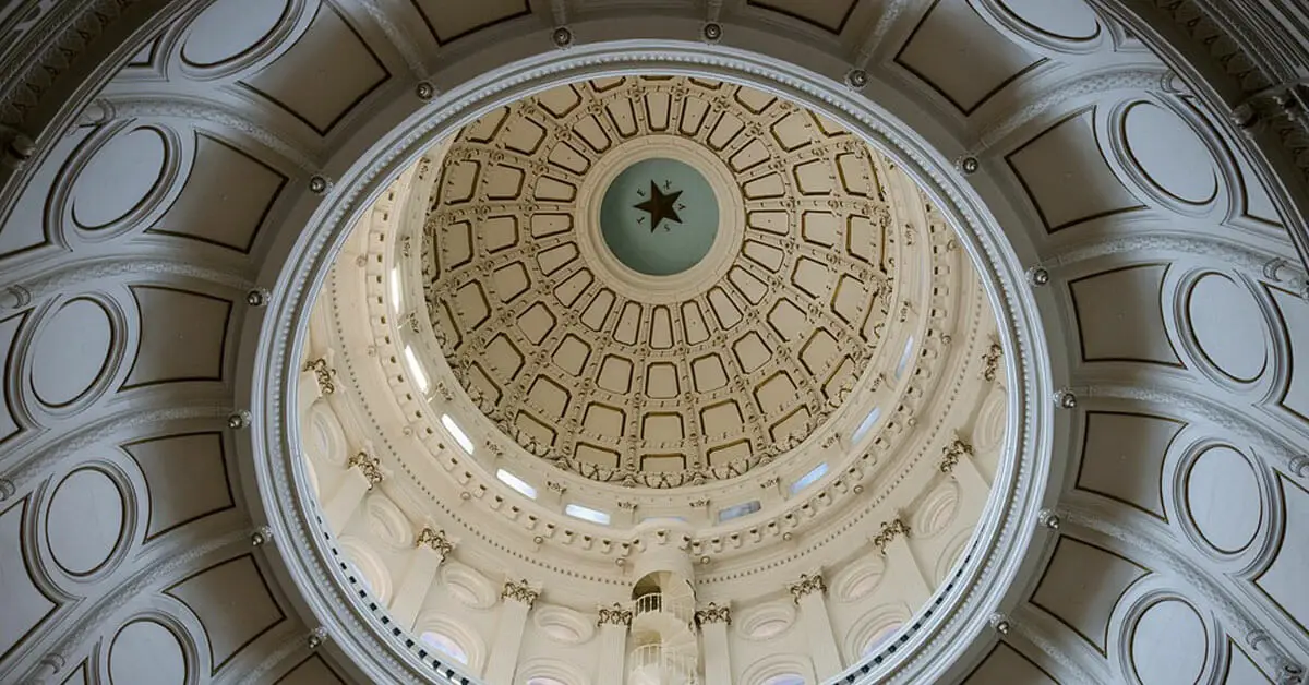 Interior of the Texas Capitol Dome.