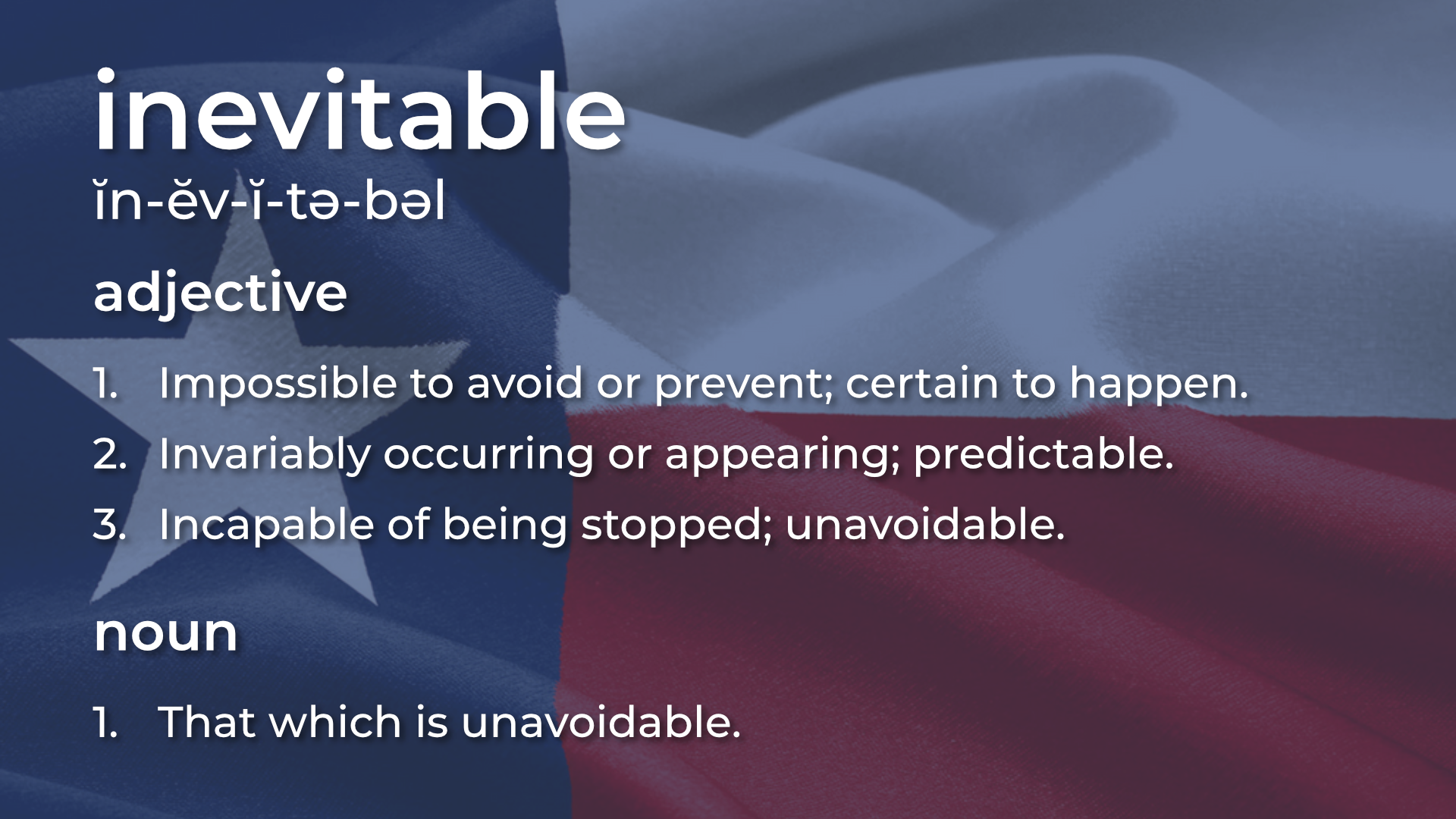 secession is inevitable