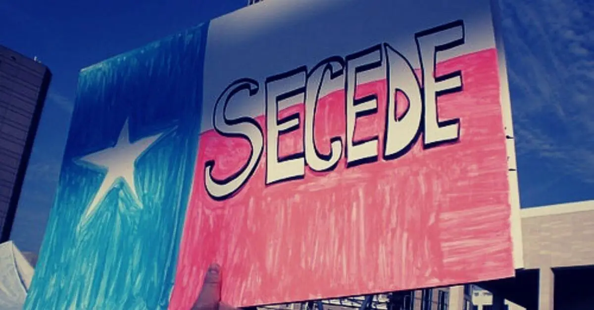 Texit supporter at a rally