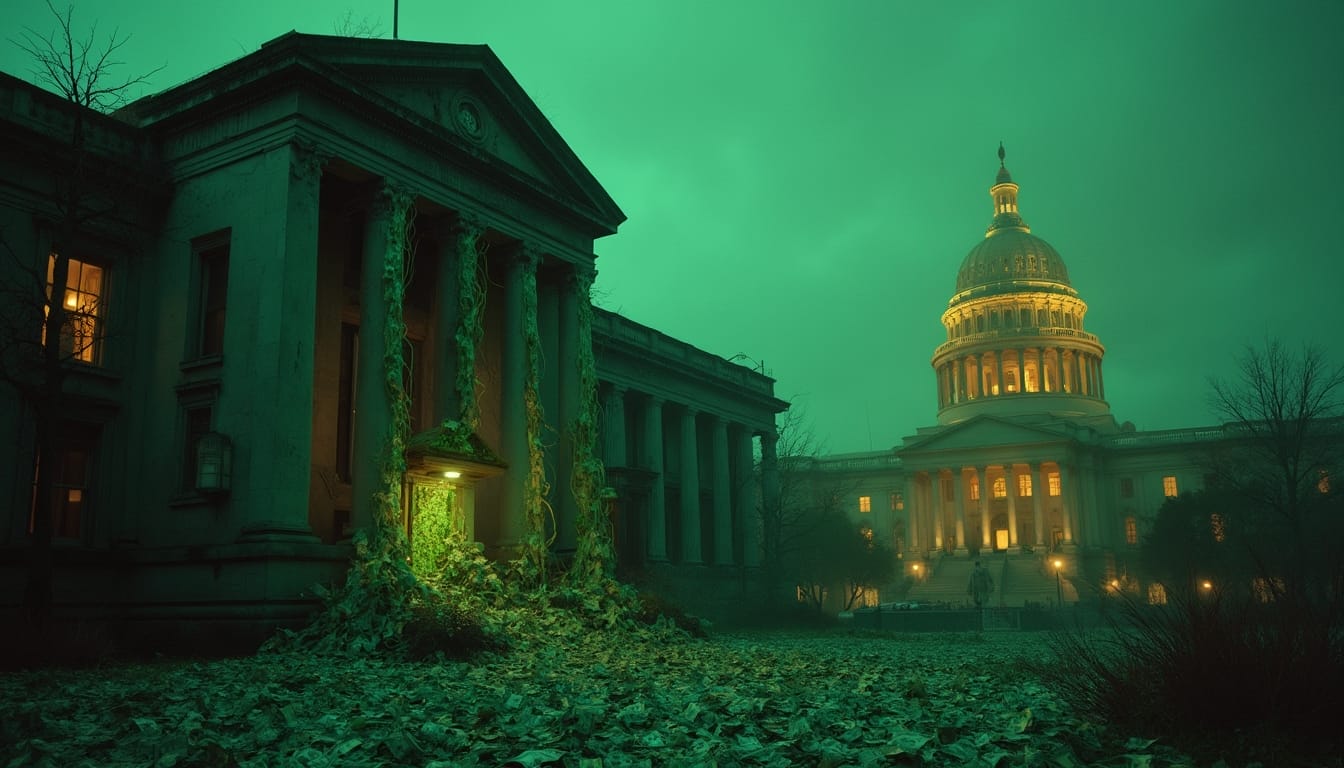 Here's a concise 35-word summary of the article: Over 1,500 federal programs with expired authorizations continue receiving funding, representing at least 8% of the budget, with Congress routinely appropriating money for "zombie" agencies without formal reauthorization.