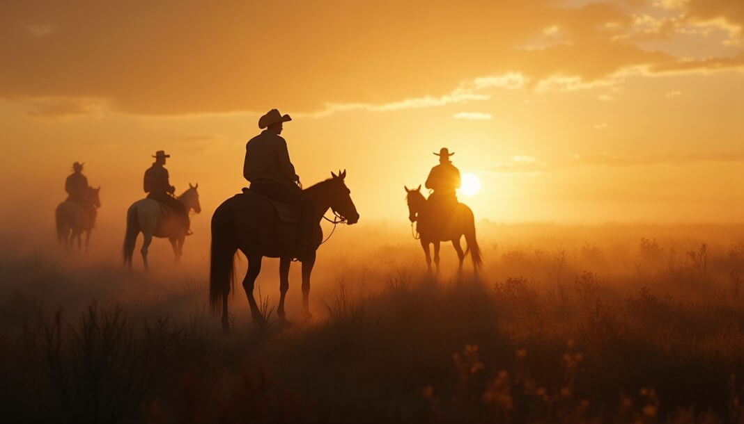 Bowies-Men-Charge-Mexican-Supply-Train-at-Grass-Fight