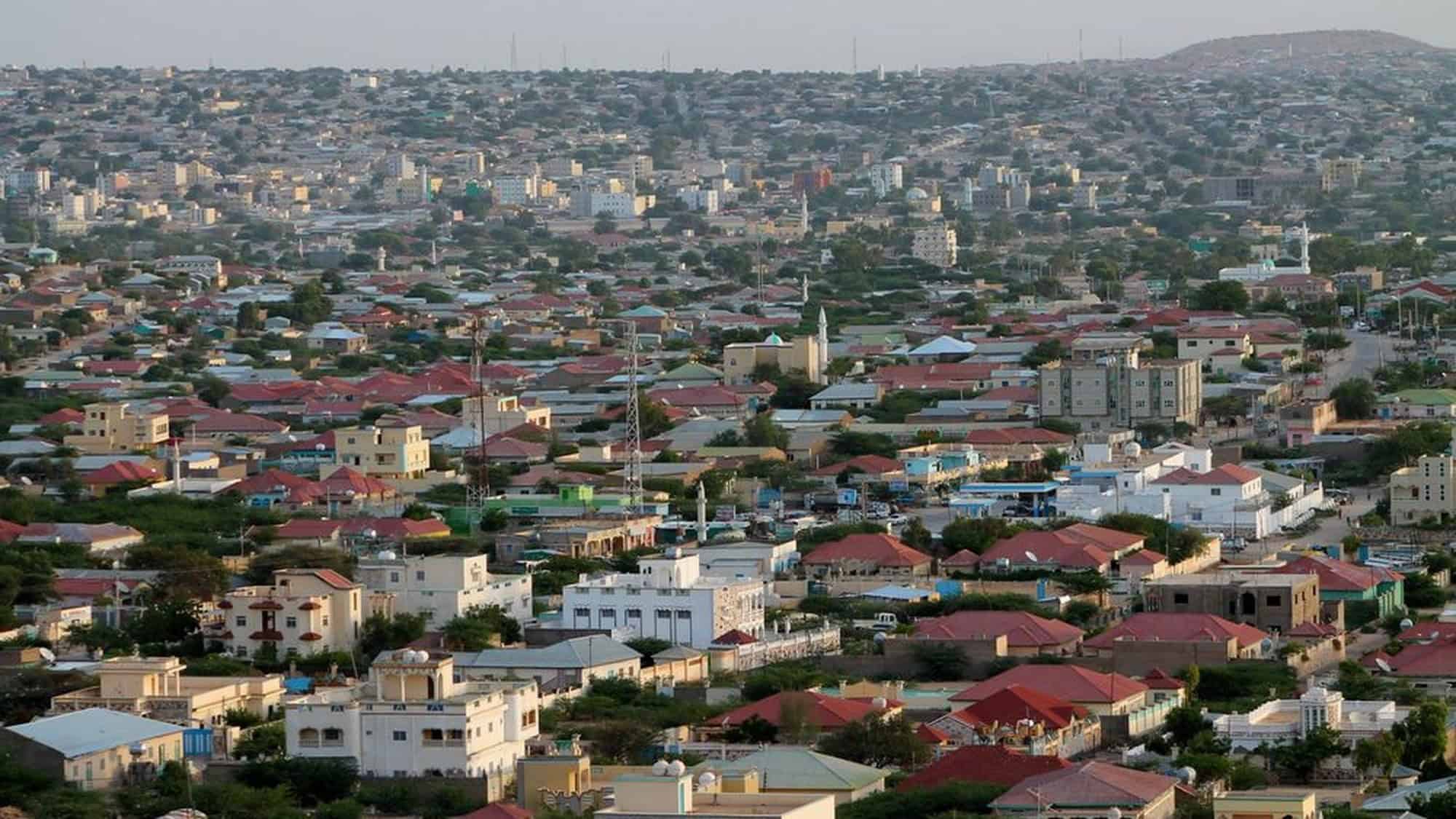 A wide view over the rooftops of Hargeisa, the capital of Somaliland.